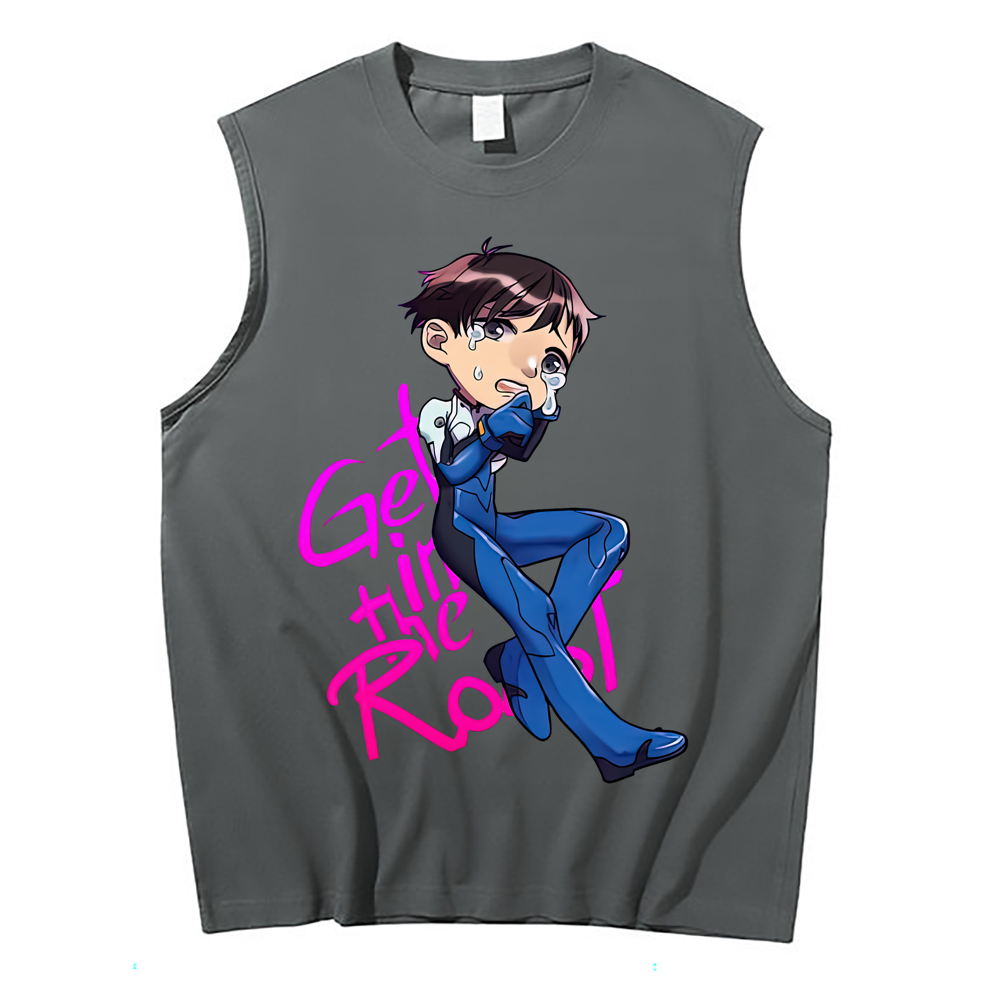 （画像用） EVA 新世紀エヴァンゲリオン コットン100％タンクトップ（フロントプリント）